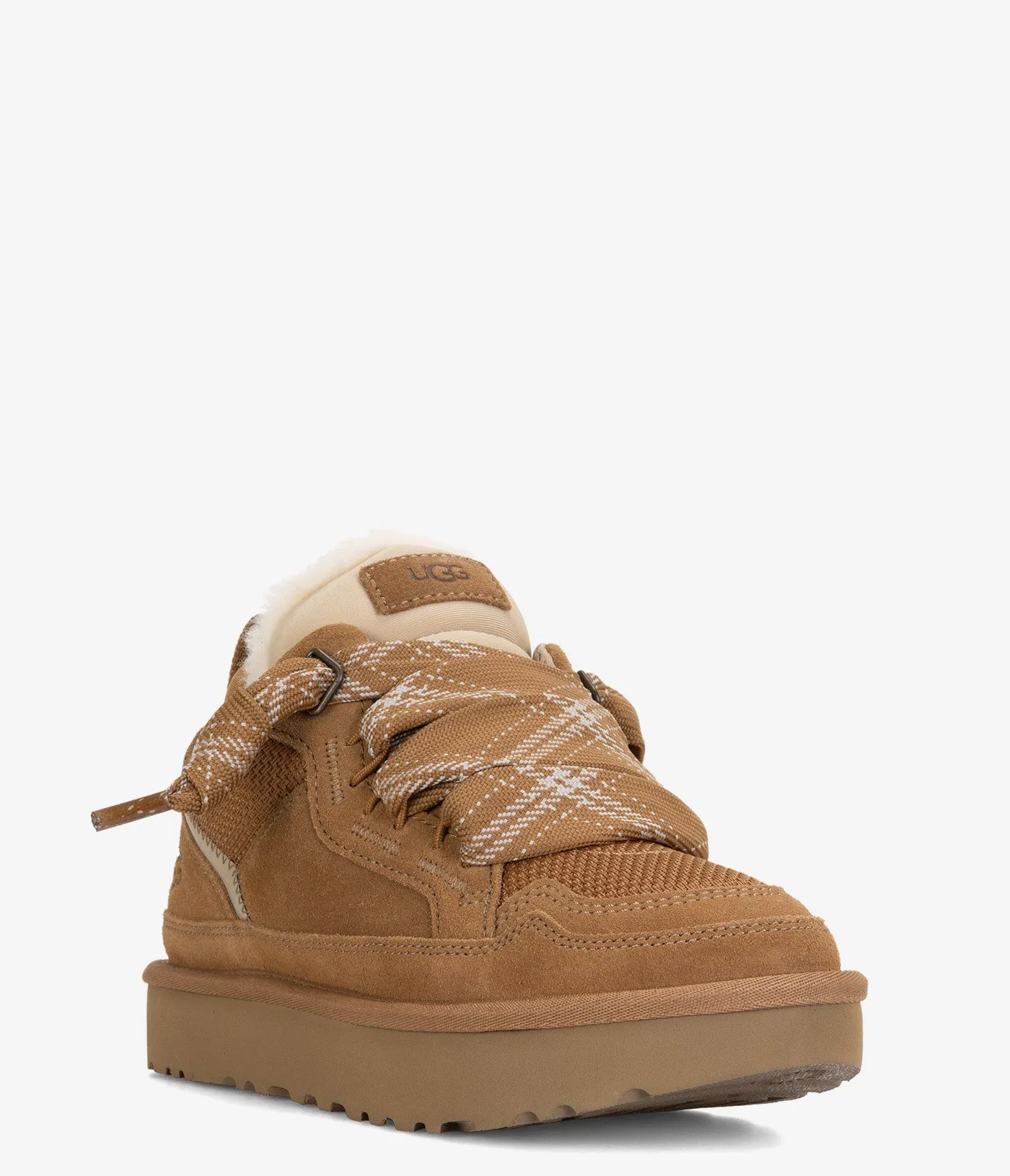 UGG Lowmel - Women White Low Top Sneakers