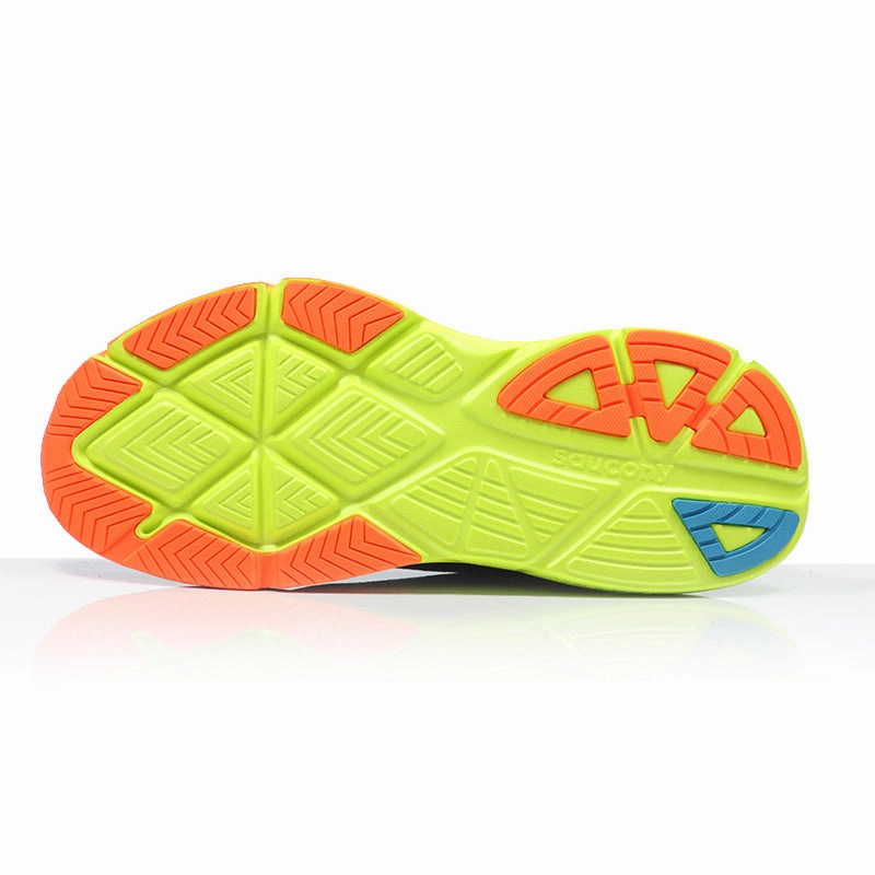 Saucony Guide 18 Men's Running Shoe - Shadow/Vizi Good Running Shoes For Low Arches