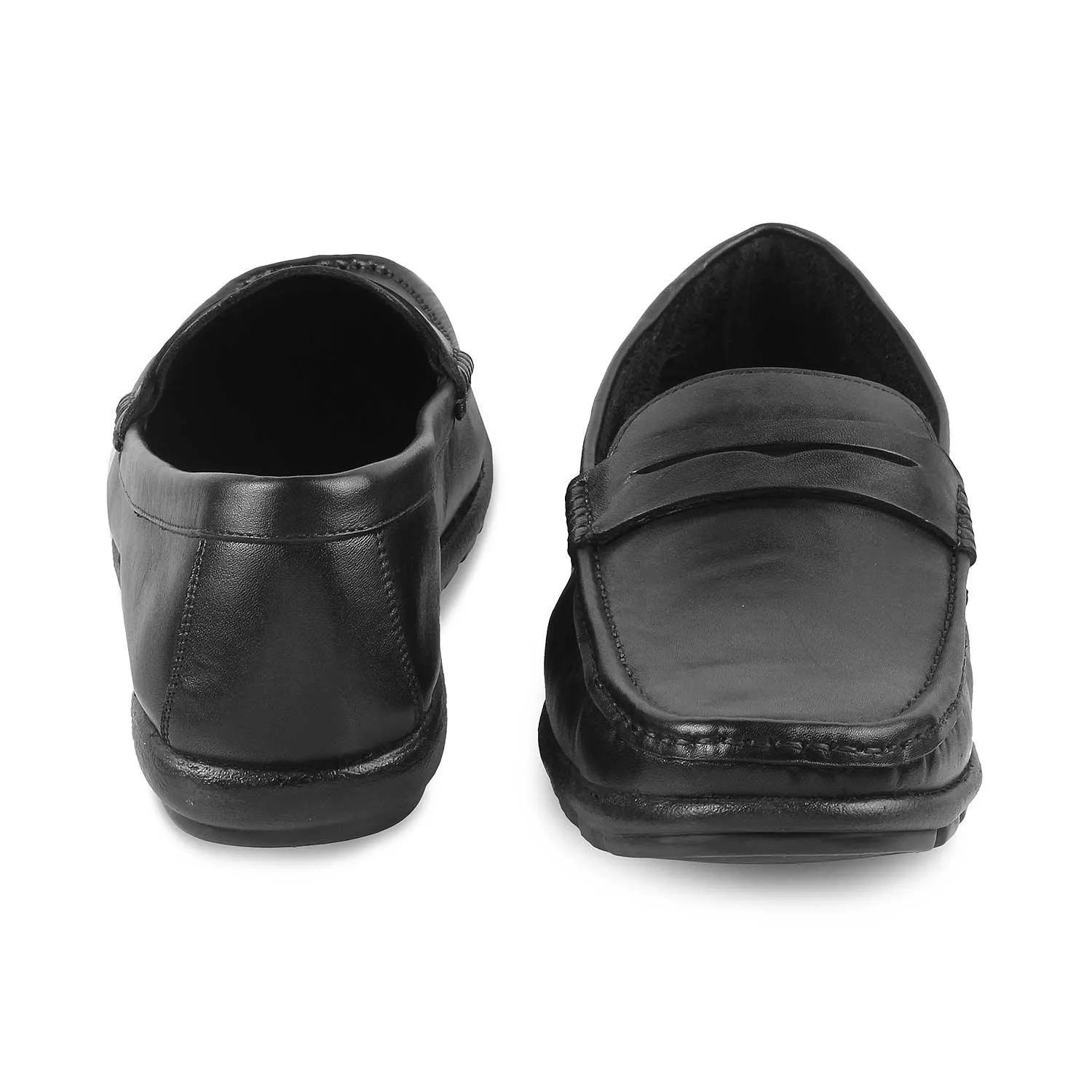 Zero Grande Loafers The Argento Black Men's Leather Loafers Tresmode