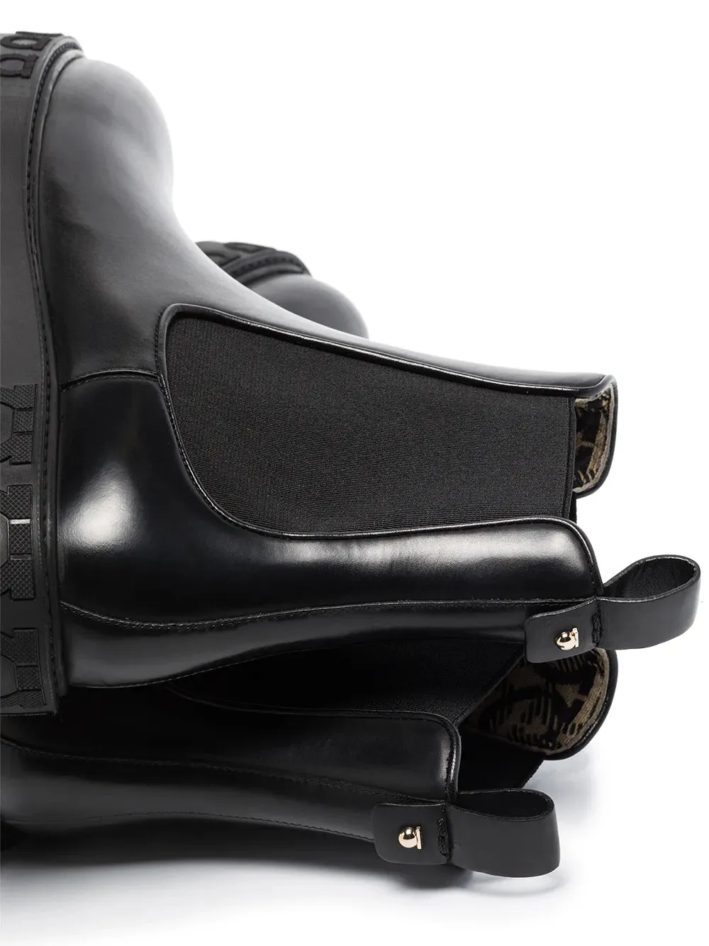 Ferragamo Gancini Logo Detail Chelsea Boots Steel Toe Boots With Metatarsal Guard