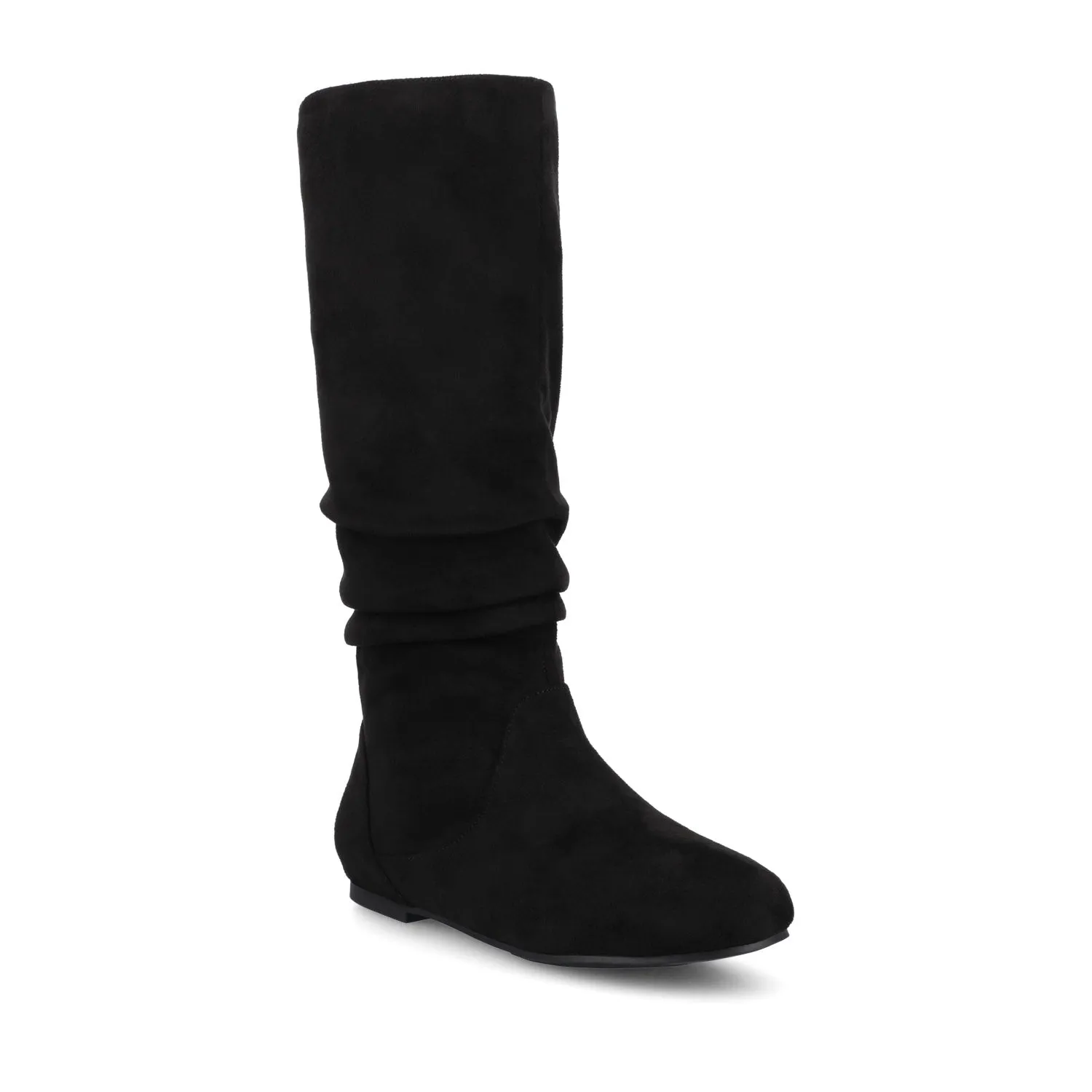 JAYNE KNEE HIGH BOOTS IN X-WIDE CALF Combat Leather Boots