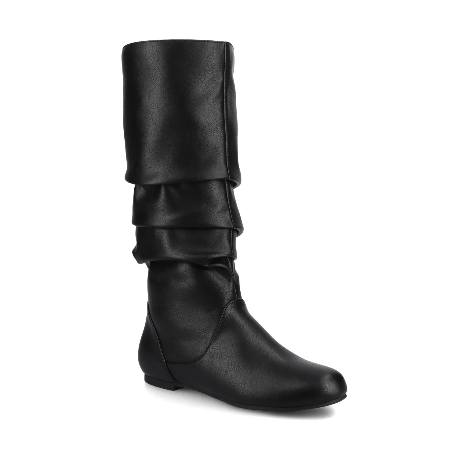 JAYNE KNEE HIGH BOOTS IN X-WIDE CALF Kiltie Boots