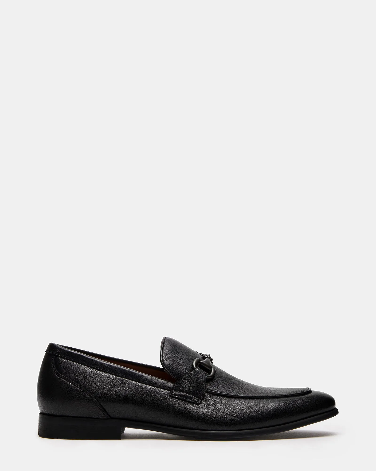 Square Toe Penny Loafers JAYSHAN BLACK LEATHER