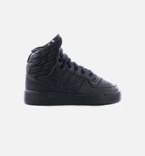 Jeremy Scott New Wings 4.0 Infant Toddler Lifestyle Shoes - Black Pink And Yellow Basketball Shoes