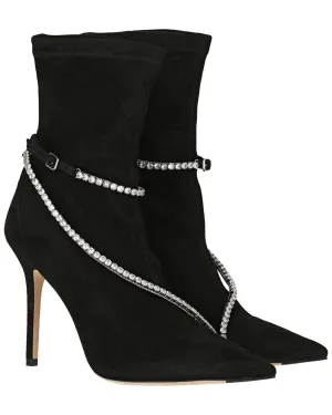 Jimmy Choo Talika Str 100 Suede Bootie Adventure Boots