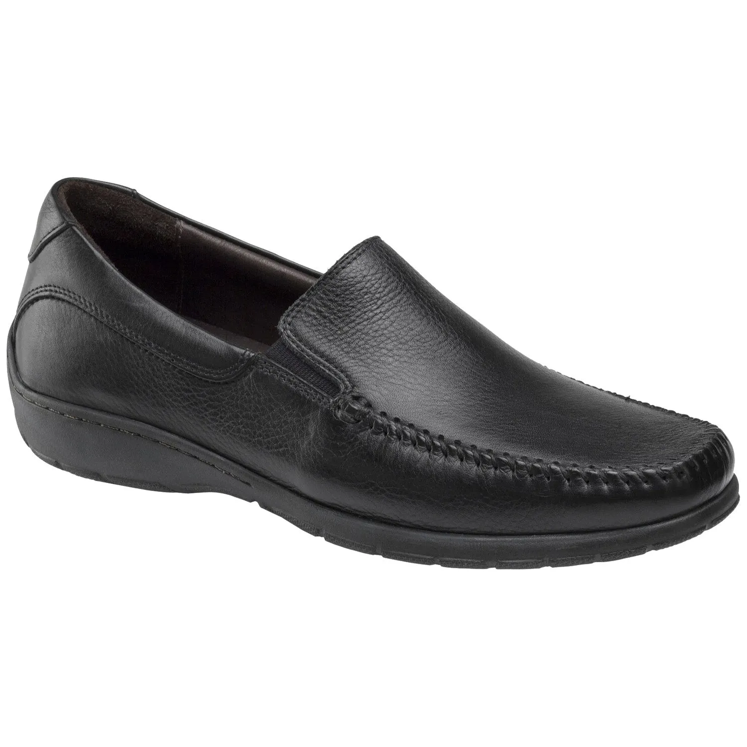 Johnston & Murphy Men's Crawford Slip On - Black Greenstride Motion Slip On
