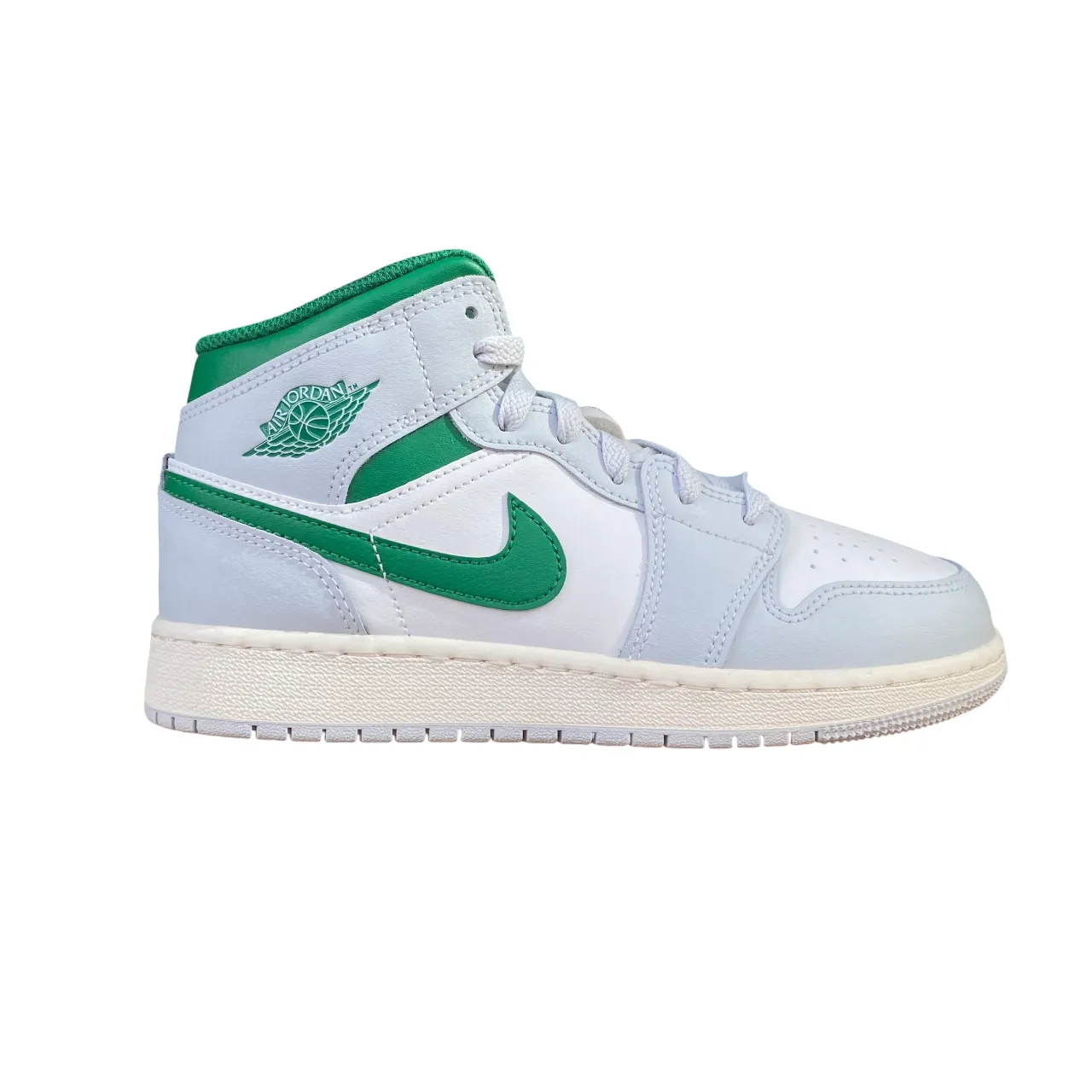 Sneakers For Flat Feet Walking Jordan scarpa sneakers junior Air Jordan 1 Mid DQ8423-142 bianco-platino-verde