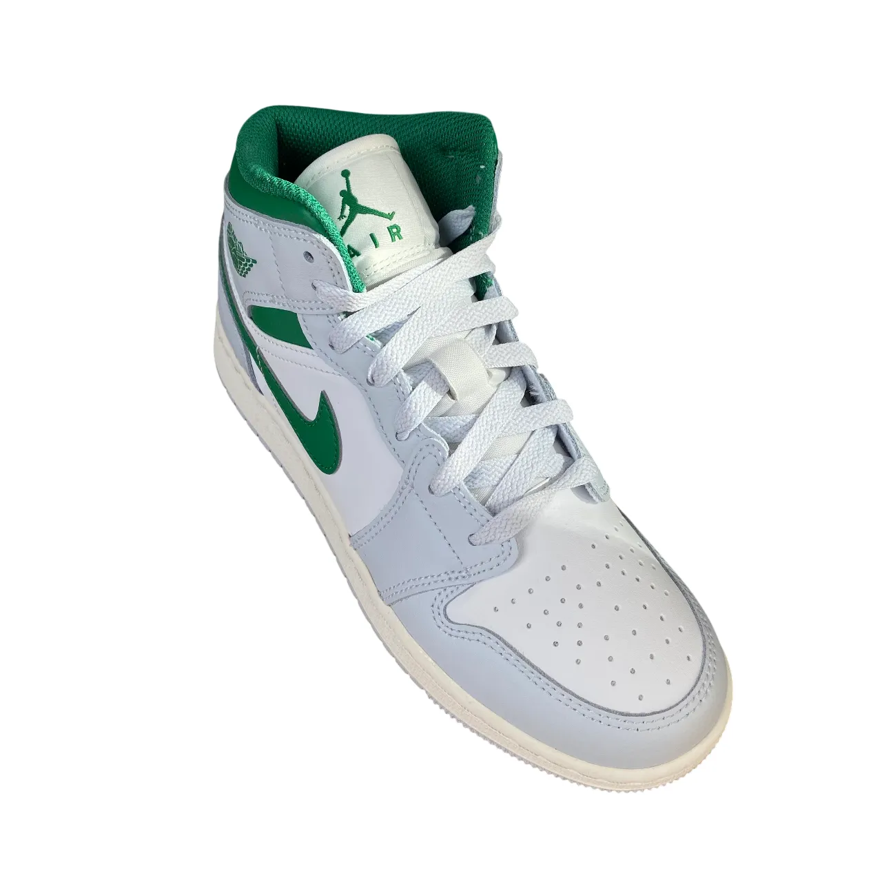 Dude Sneakers Jordan scarpa sneakers junior Air Jordan 1 Mid DQ8423-142 bianco-platino-verde