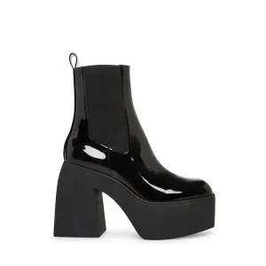 TEASER BLACK PATENT - SM REBOOTED Womens Biker Boots