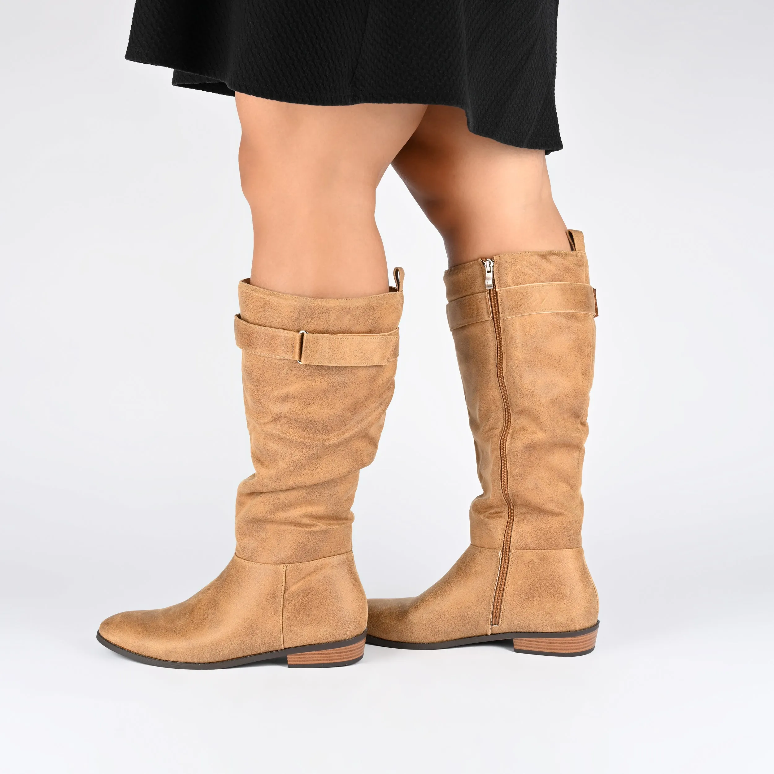 LELANNI KNEE-HIGH BOOTS IN WIDE CALF Gray Timberland Boots