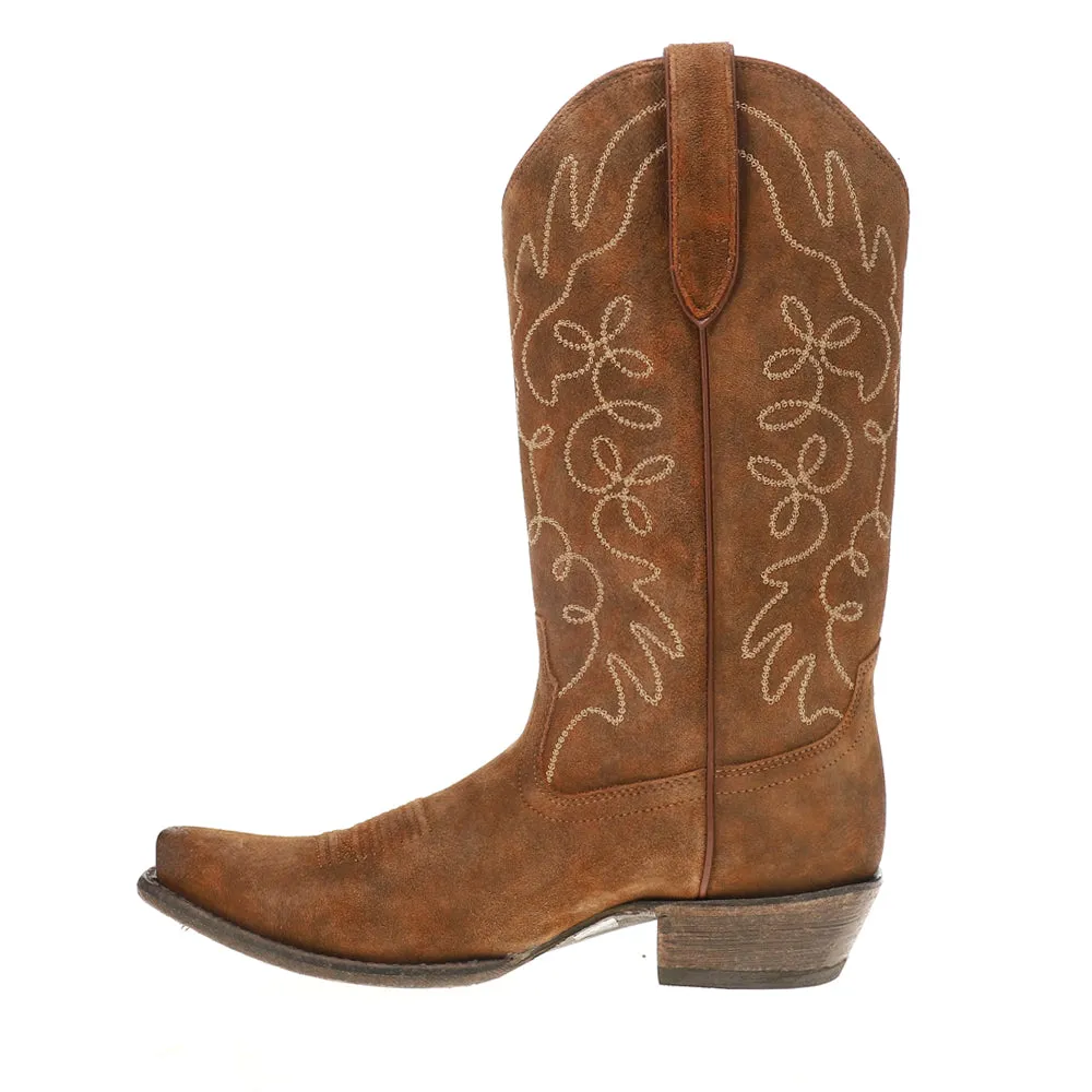Jukebox Embroidered Snip Toe Cowboy Boots Mid Calf Snow Boots
