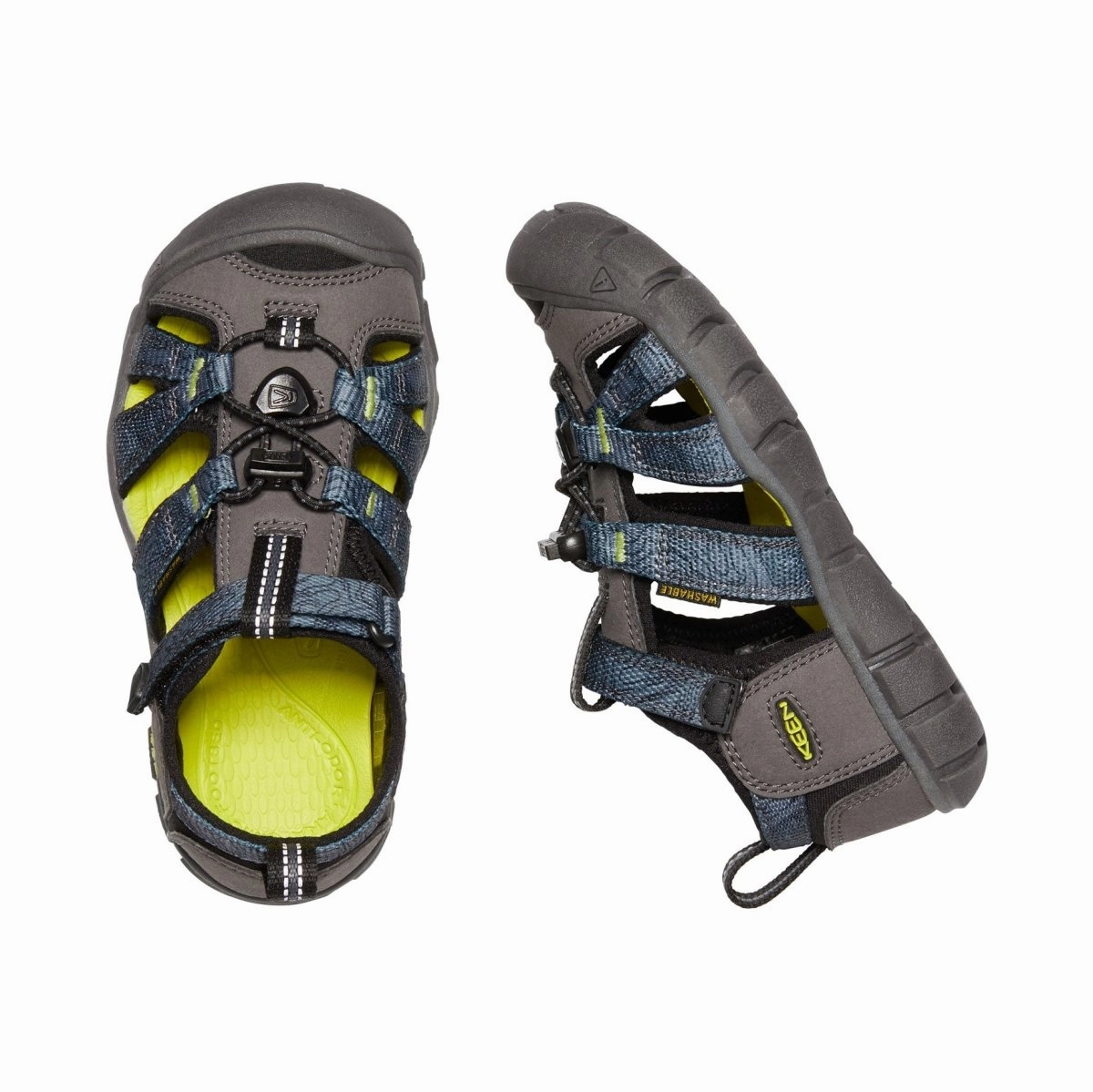 Shoes Flat Shoes Keen Kid's (Preschool) Seacamp II CNX Magnet Print/Evening Primrose