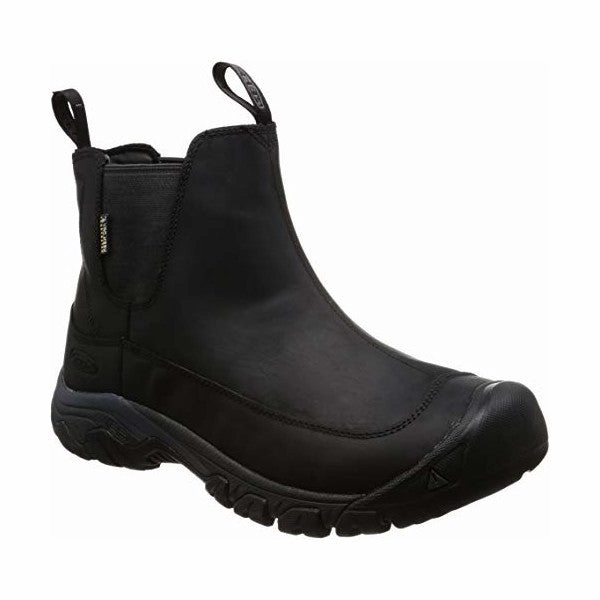 Boots With Gold Keen Men's Anchorage III Chelsea Waterproof Boot - Black