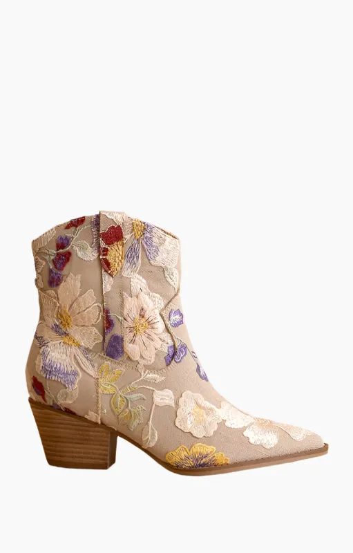 Rain Boots Hunter Sandrine Embroidered Floral Booties