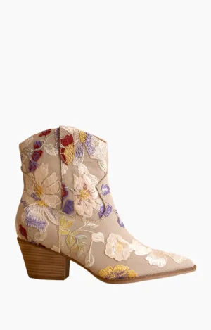 Best Steel Toe Work Boots Sandrine Embroidered Floral Booties