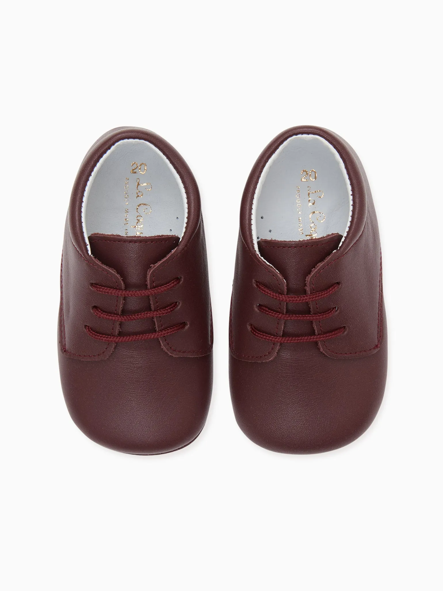 Burgundy Leather Baby Booties Normatec Boots