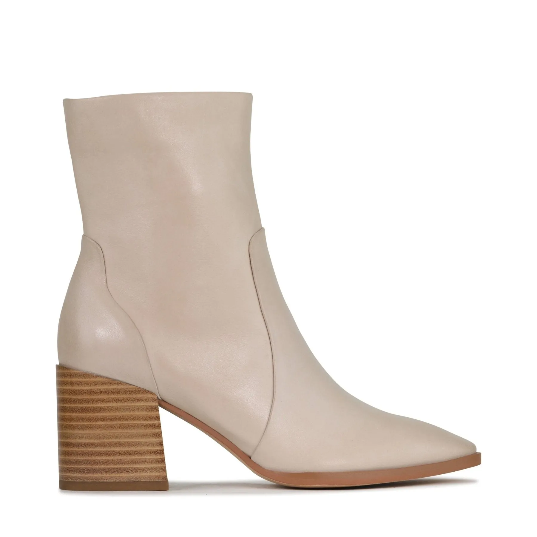 Fitted Leather Ankle Boots KEORA