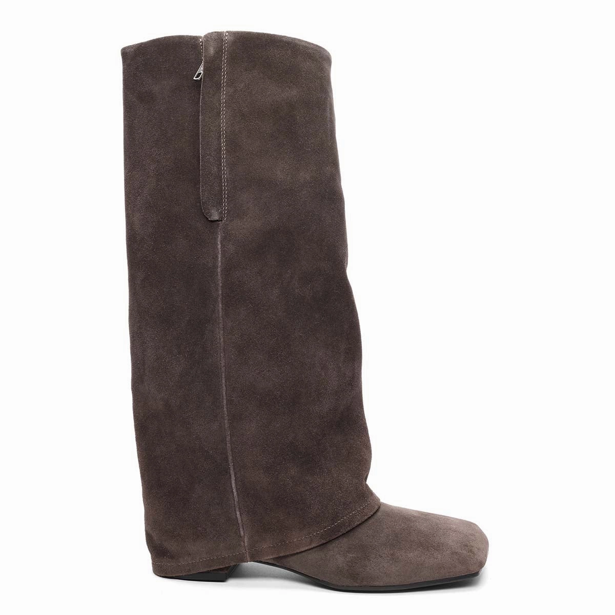 Kimono Euro Toe Pull-On Foldover Tall Shaft Boot Flower Embroidered Cowboy Boots