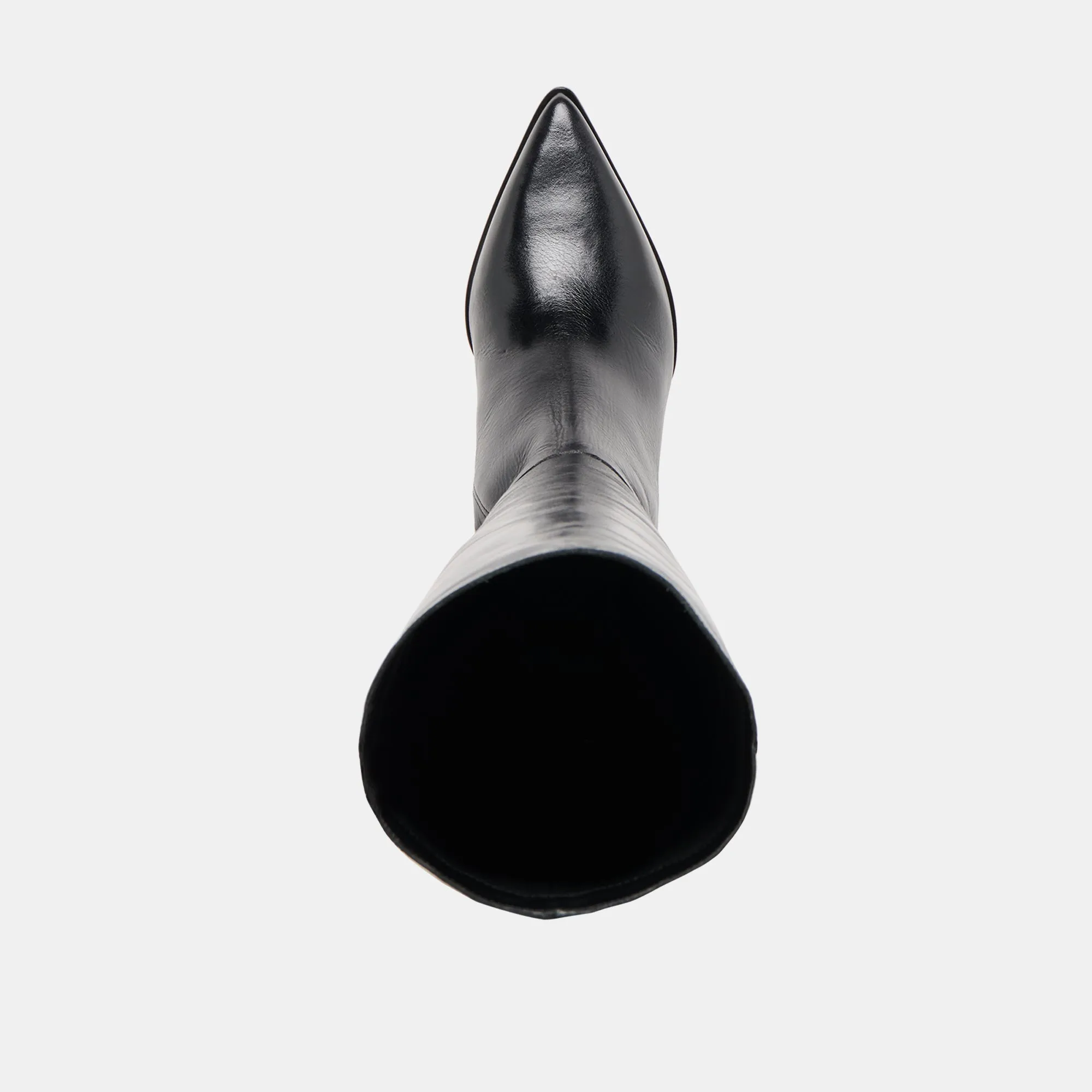 KIRSON BOOTS BLACK LEATHER Racing Boots