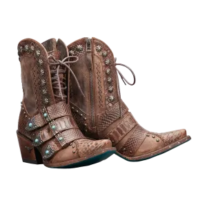 Lane Boots Ladies Showdown Brownbelly Brown  Booties LB0489B These Boots Were Made For Walking