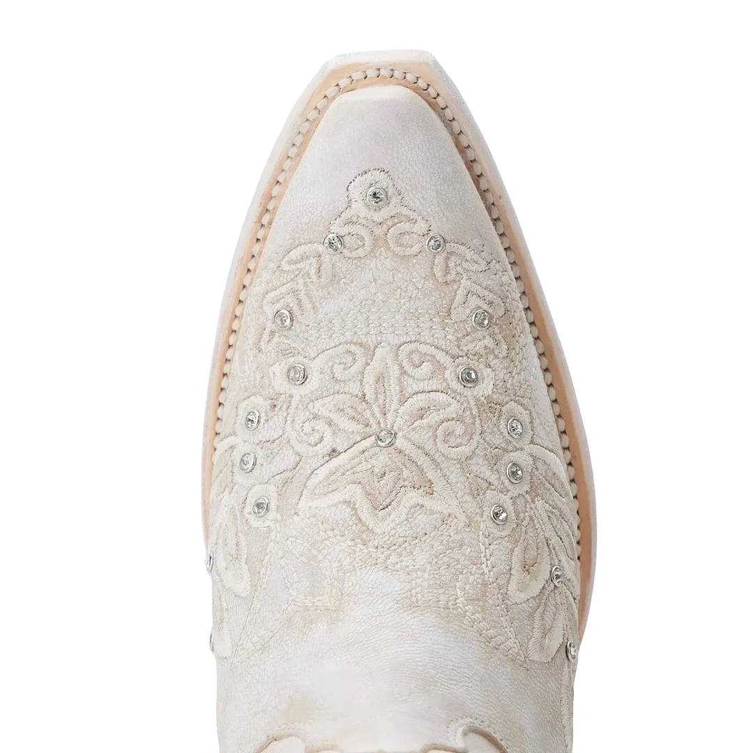 Lane Ladies Destiny Ceramic Crackle White Western Boots LB0547A Tall Boots Womens