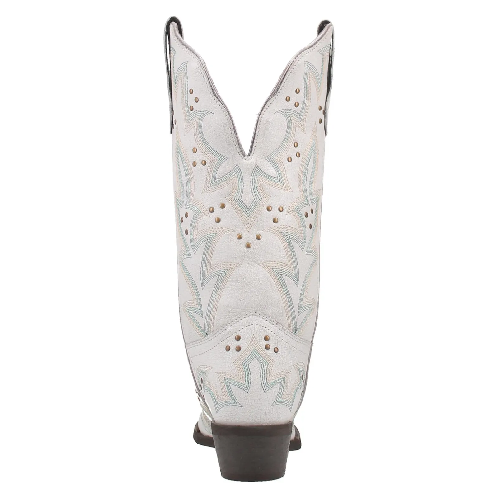 Laredo Ladies Adrian Embroidered White Western Boot 52419 Faux Fur Knee High Boots