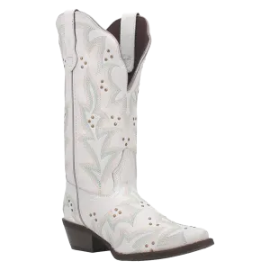 Childs Boots Laredo Ladies Adrian Embroidered White Western Boot 52419