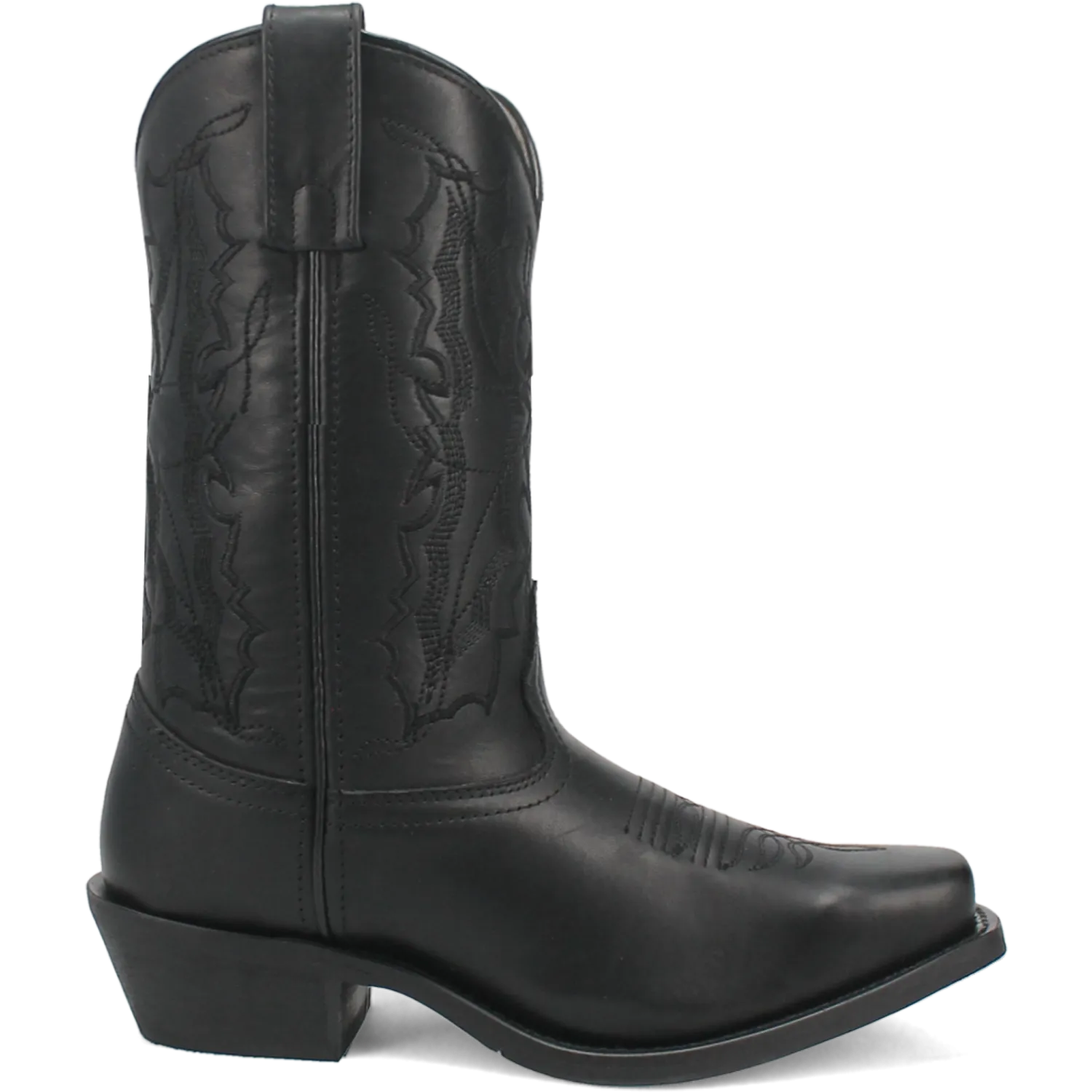 Minnetonka Boots Laredo Ladies Harleigh Square Toe Black Leather Western Boots 51140-BK