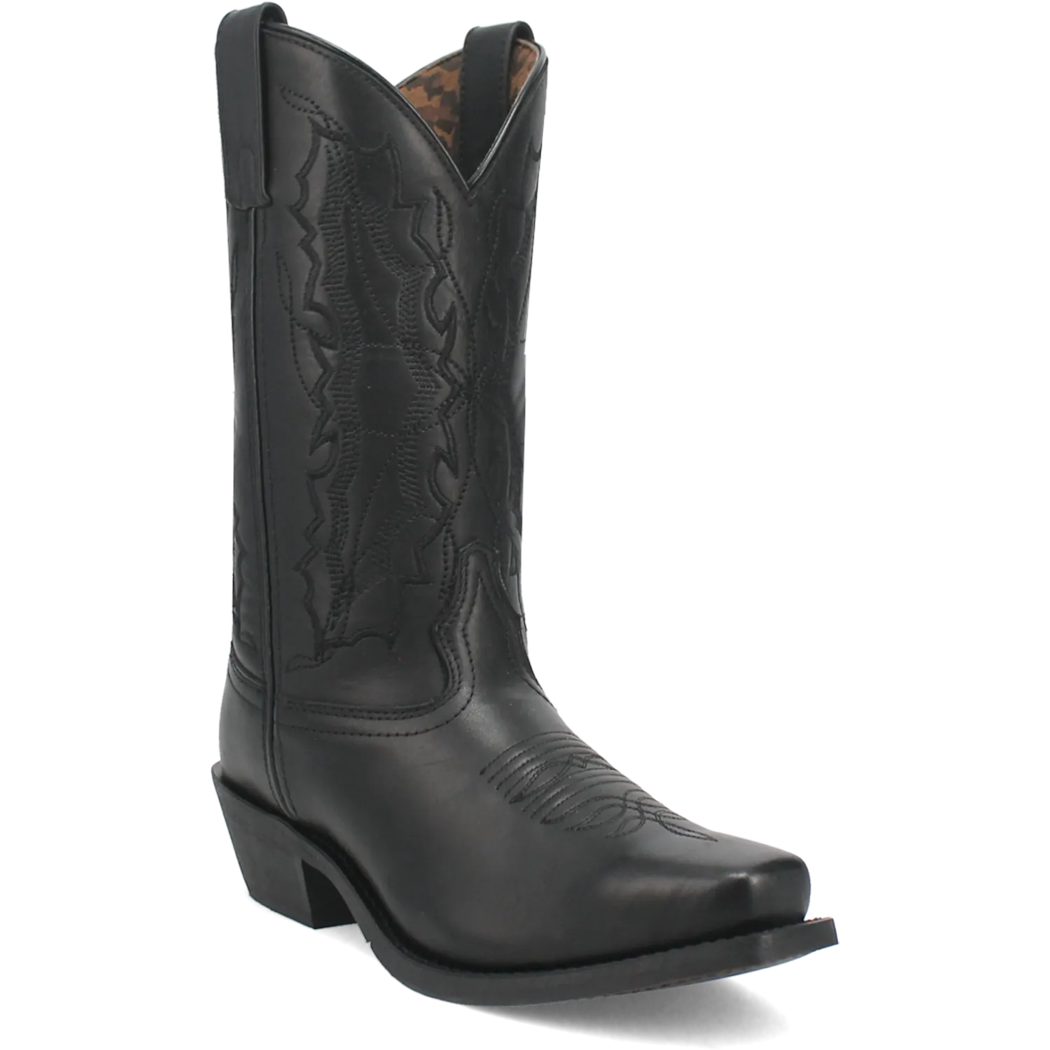 Laredo Ladies Harleigh Square Toe Black Leather Western Boots 51140-BK Sweater And Boots