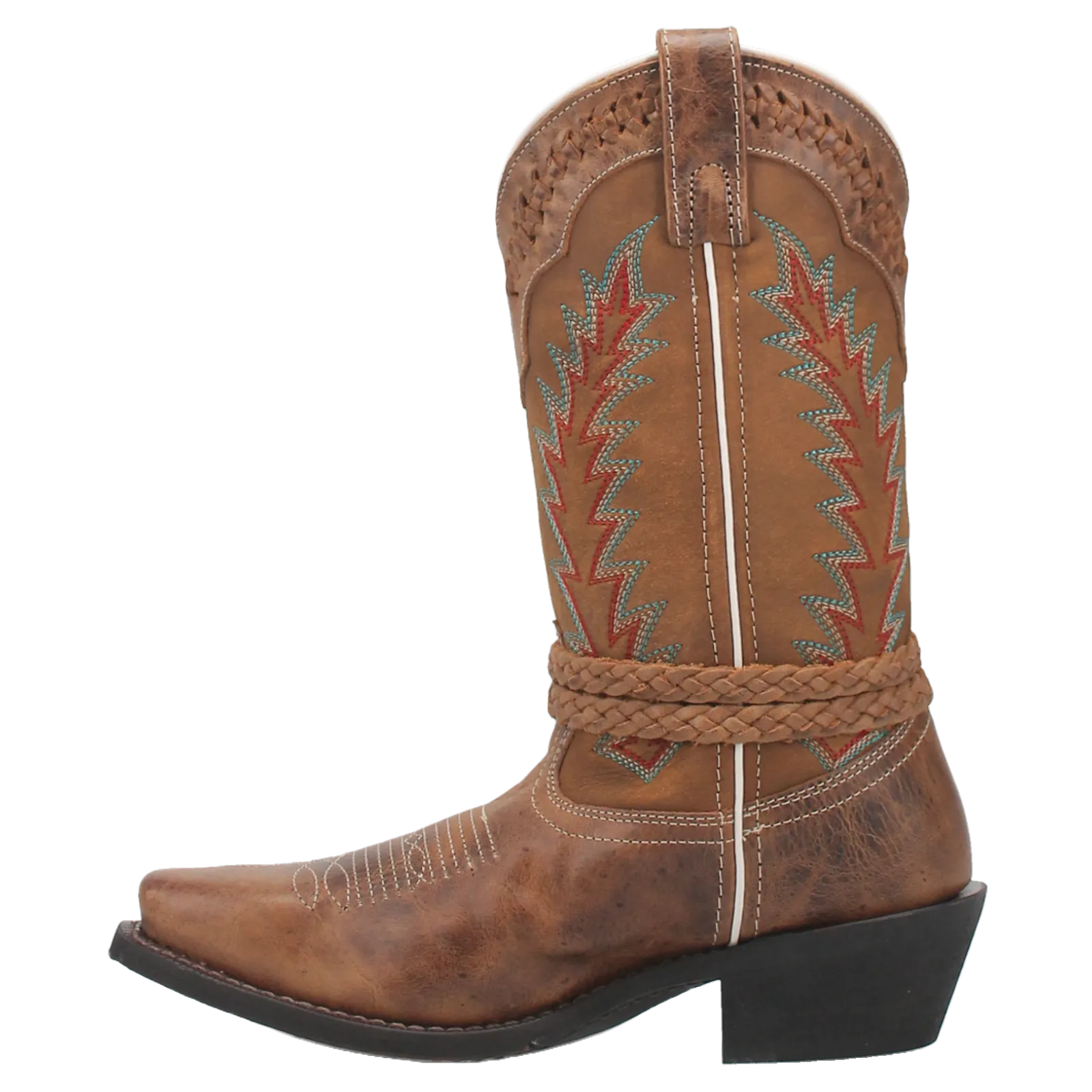 Laredo Ladies Knot In Time Embroidered Tan Western Boot 51176 Marten Boots