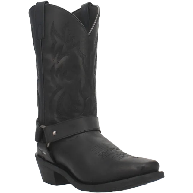 Azelea Wang Boots Laredo Men's 12" Harness Rider Black Boots 68340