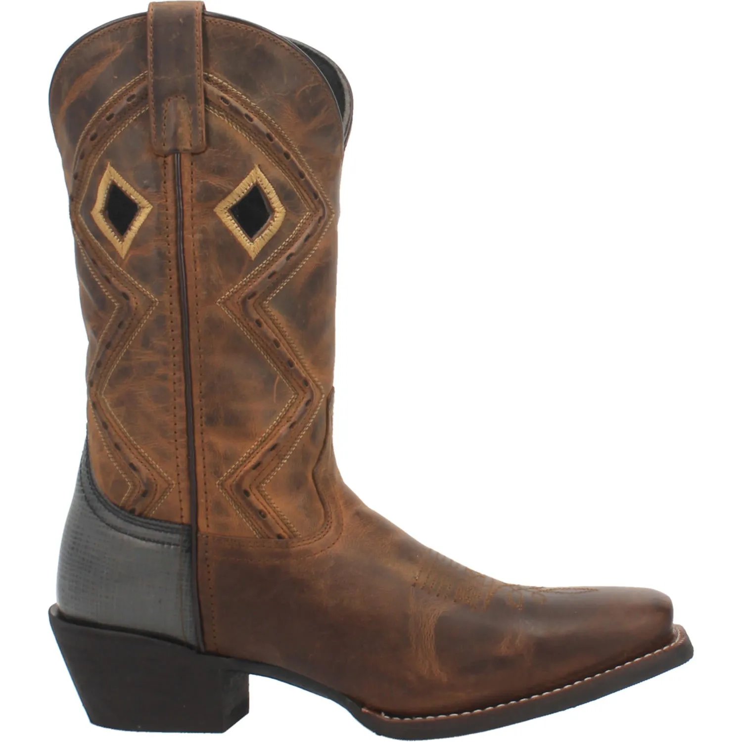 Laredo Men's Faber 12" Cowboy Square Toe Leather Boots 68329 Childrens Knee High Boots