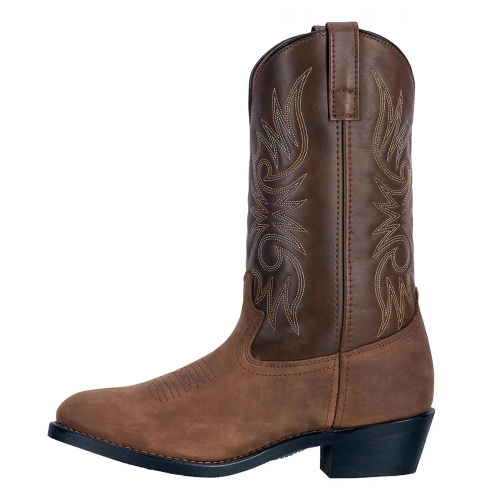 Laredo Men's Paris Tan & Brown Round Toe Boots 4242 White Country Boots