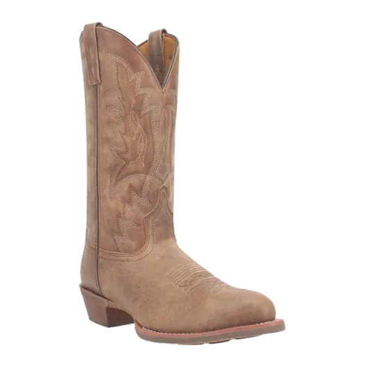 Laredo Men's Weller Round Toe Light Brown Western Boots 68496-BN97 Goodyear Welt Boots