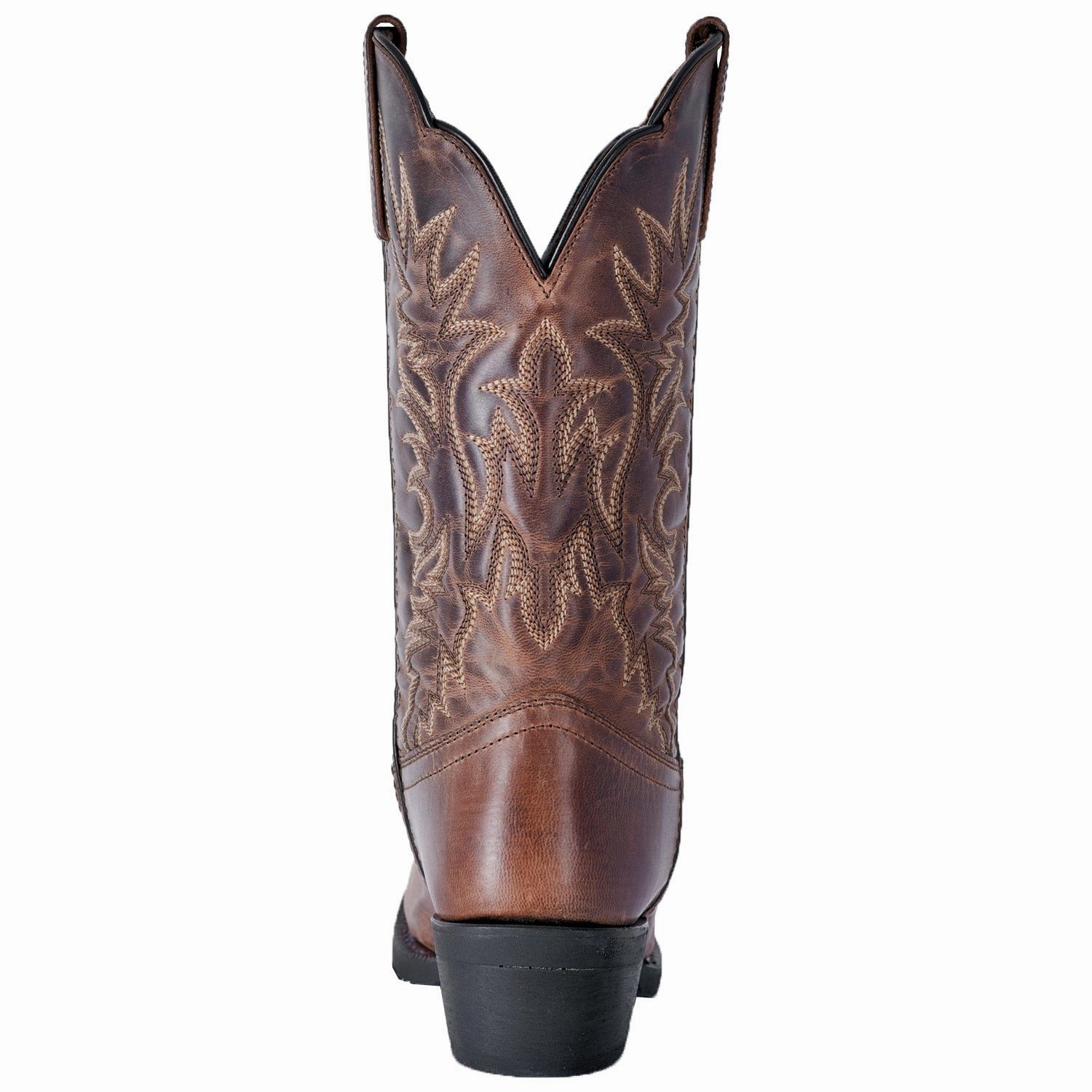 Laredo Ladies Malinda Distressed Tan Square Toe Western Boots 51134 Silver Western Boots