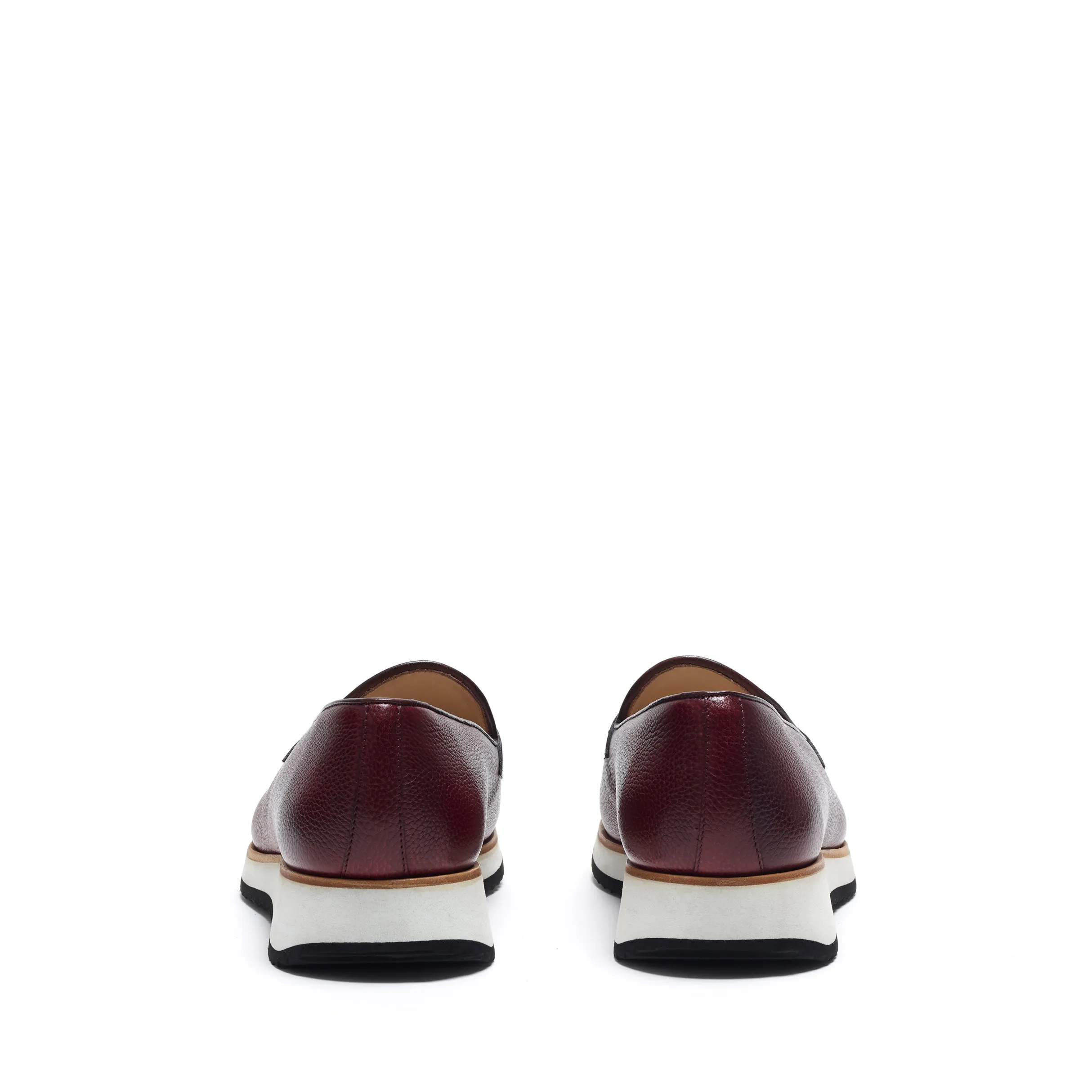 Kaveh Loafers Burgundy Calf Leather Penny Loafer