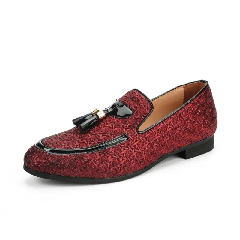 West Louis Elegant Braid Leather Loafers