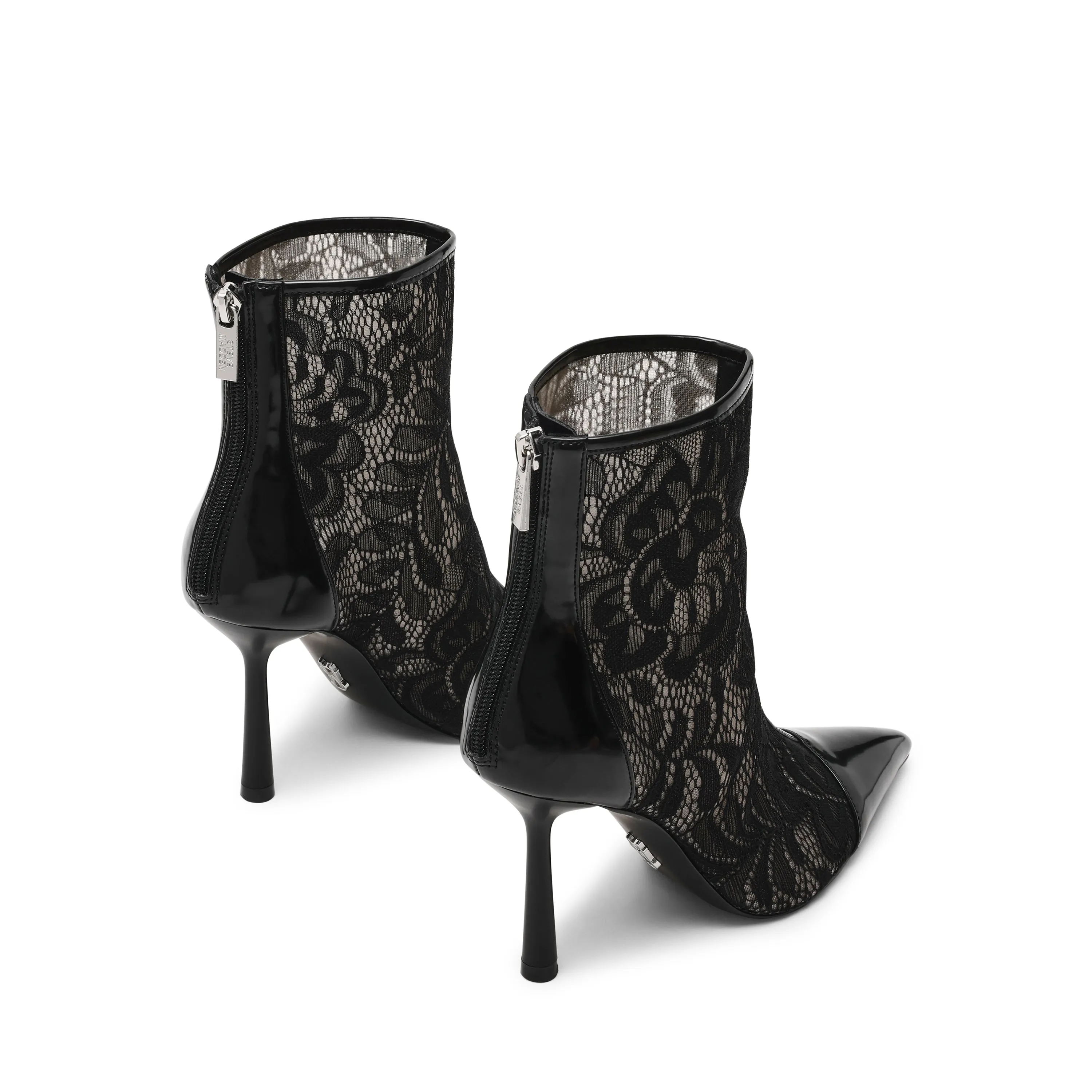 Winter Fur Boots ARLETTE-L Bootie BLK LACE