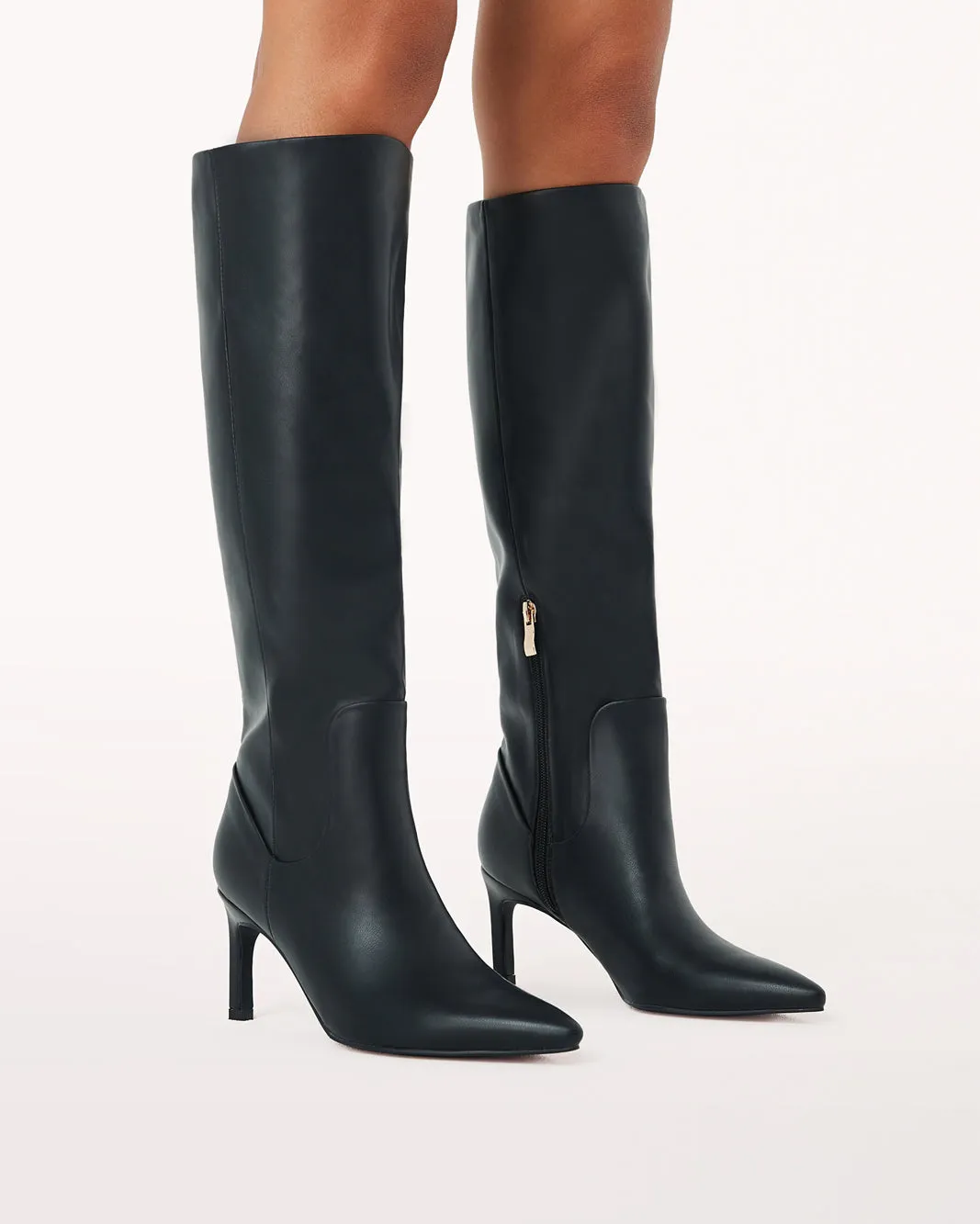 HUDA - BLACK Curves In Combat Boots
