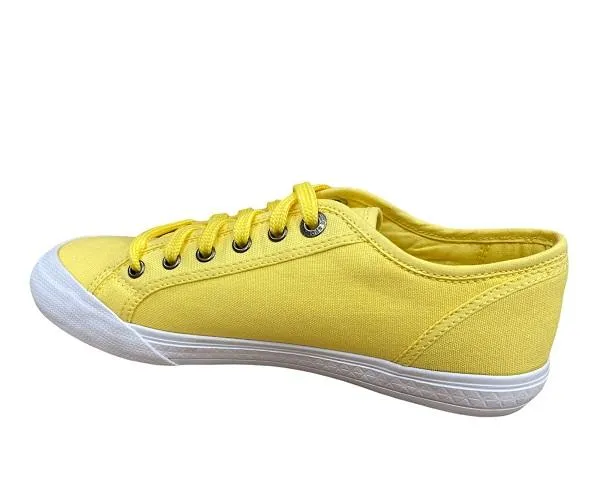 Casual Slip On Sneakers Le Coq Sportif scarpa sneakers in tela da adulti Deauville Plus 1411204 giallo