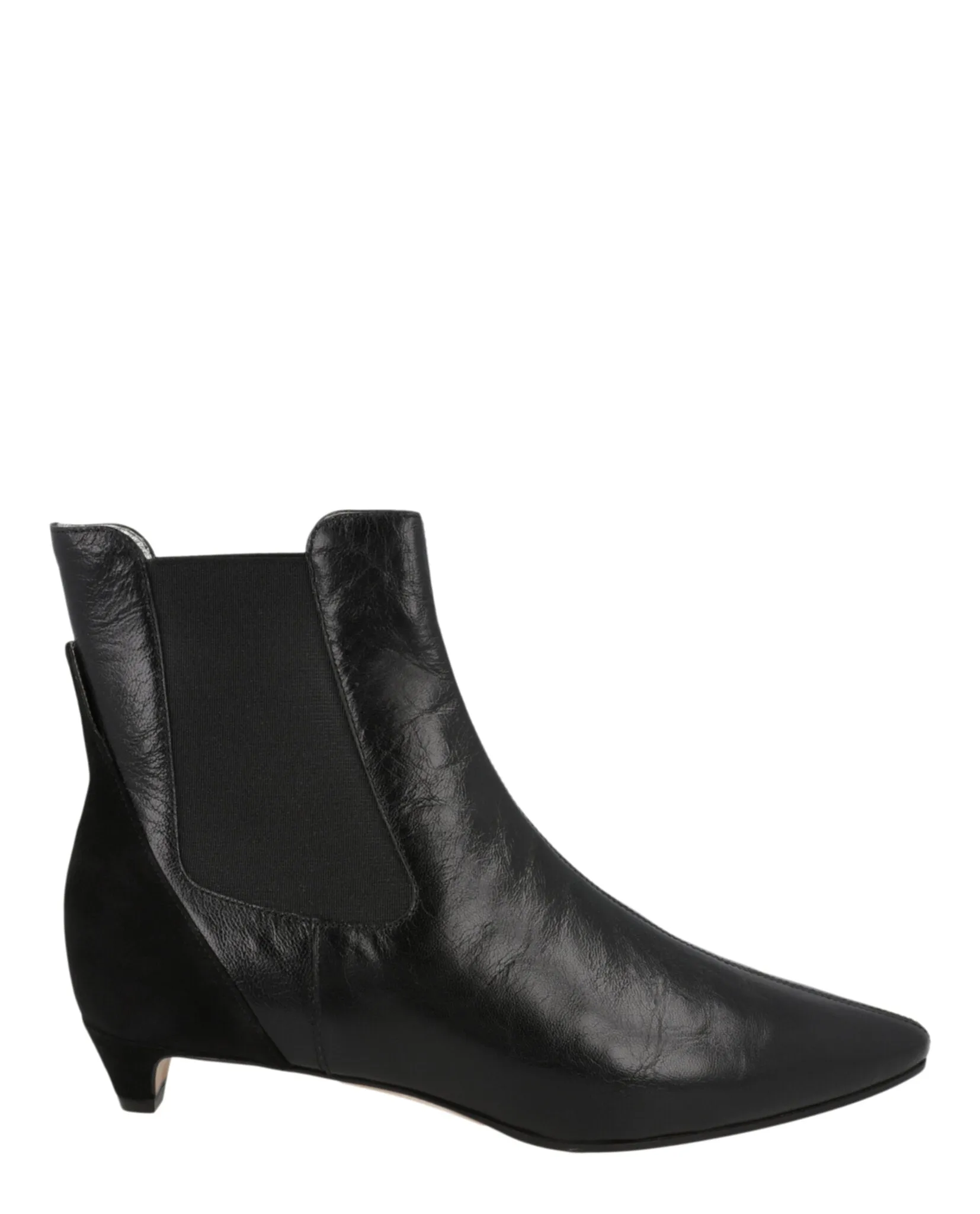 Leather Chelsea Ankle Booties Fold Over Knee Boots