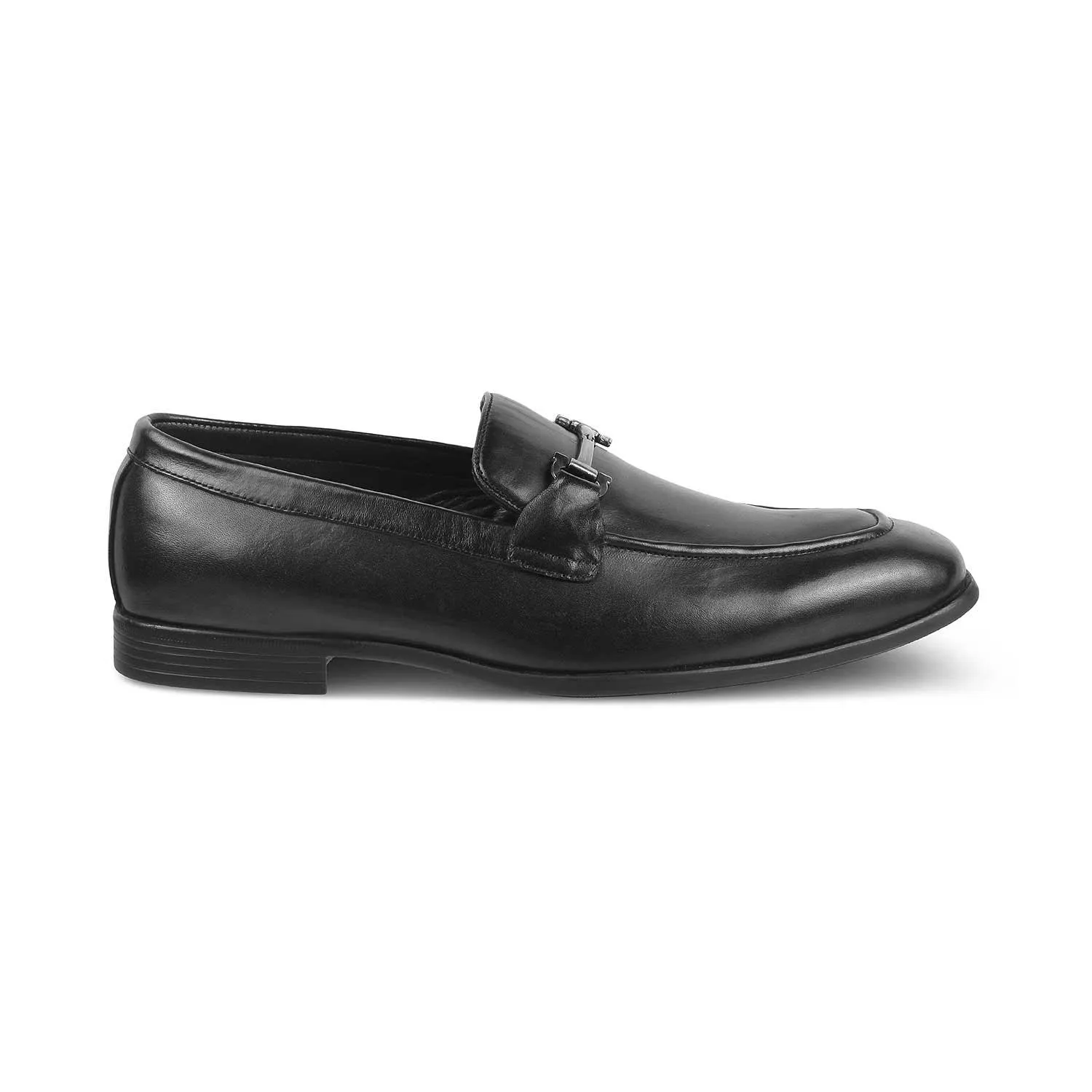 The Yobaa Black Men's Leather Loafers Tresmode Camper Loafers