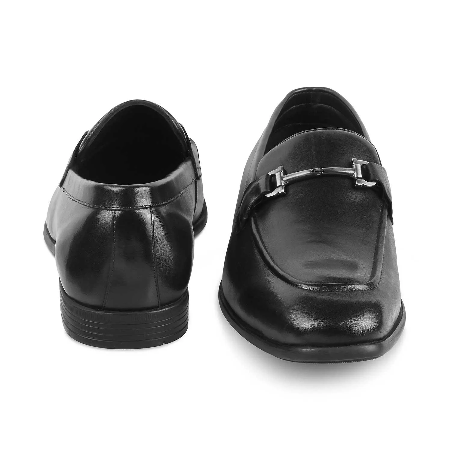 Patterned Loafers The Yobaa Black Men's Leather Loafers Tresmode