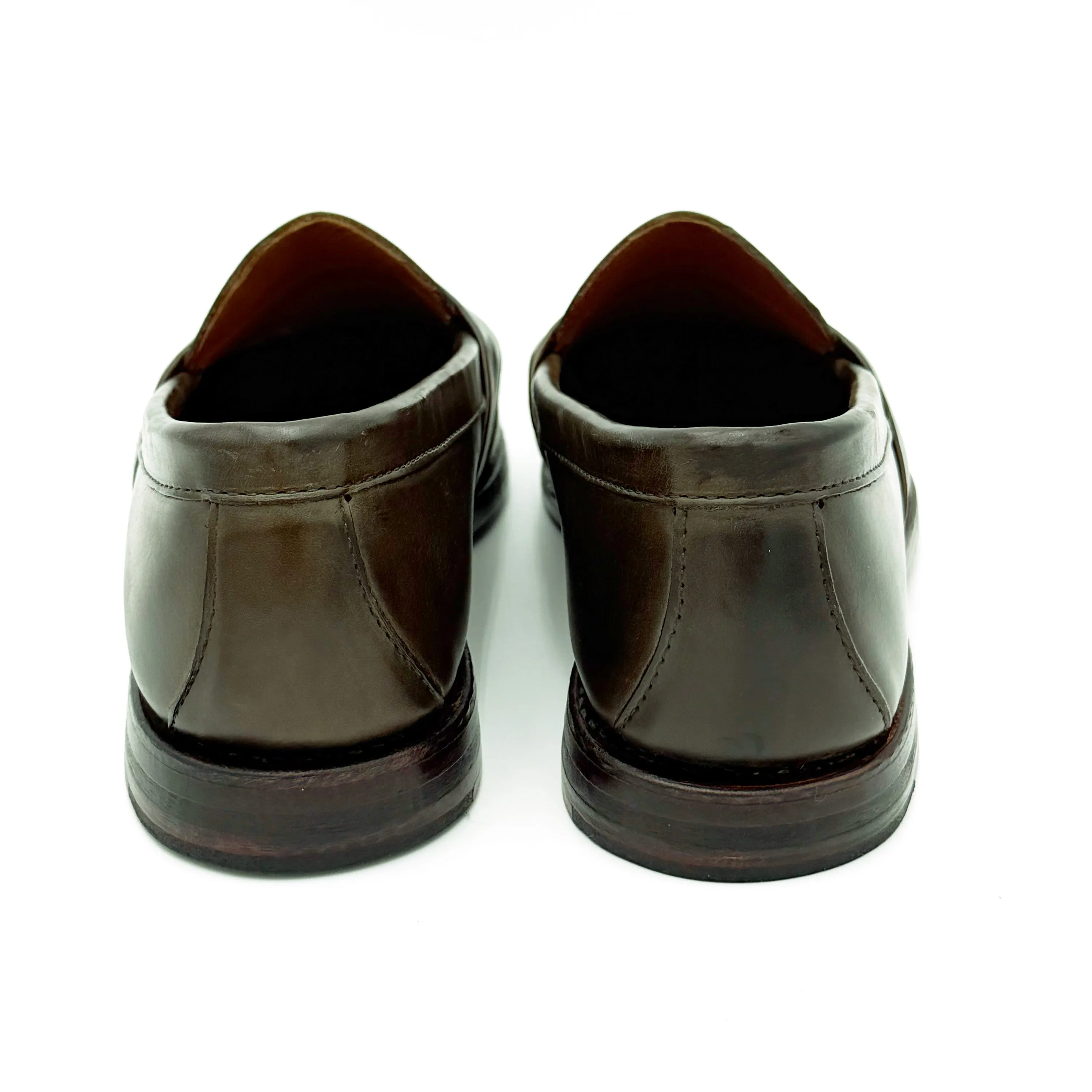 Weltline Penny Loafer - Olive Mimosa Calf Horsebit Accent Loafers