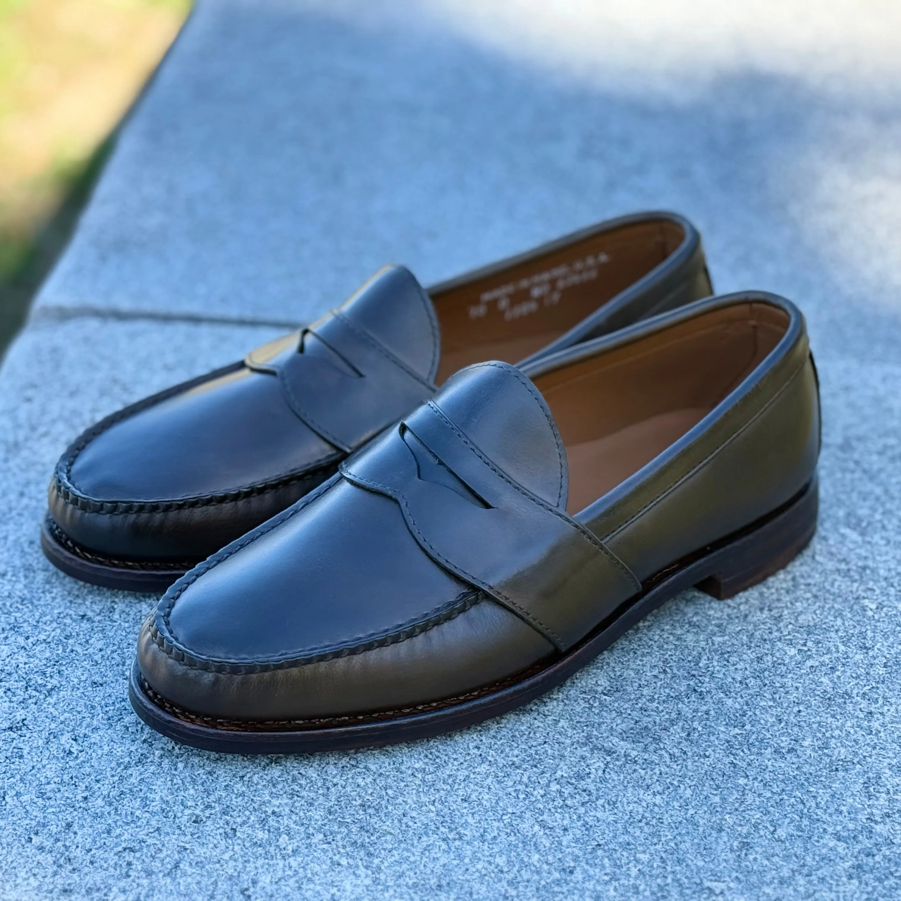 Weltline Penny Loafer - Olive Mimosa Calf Chunkt Loafers