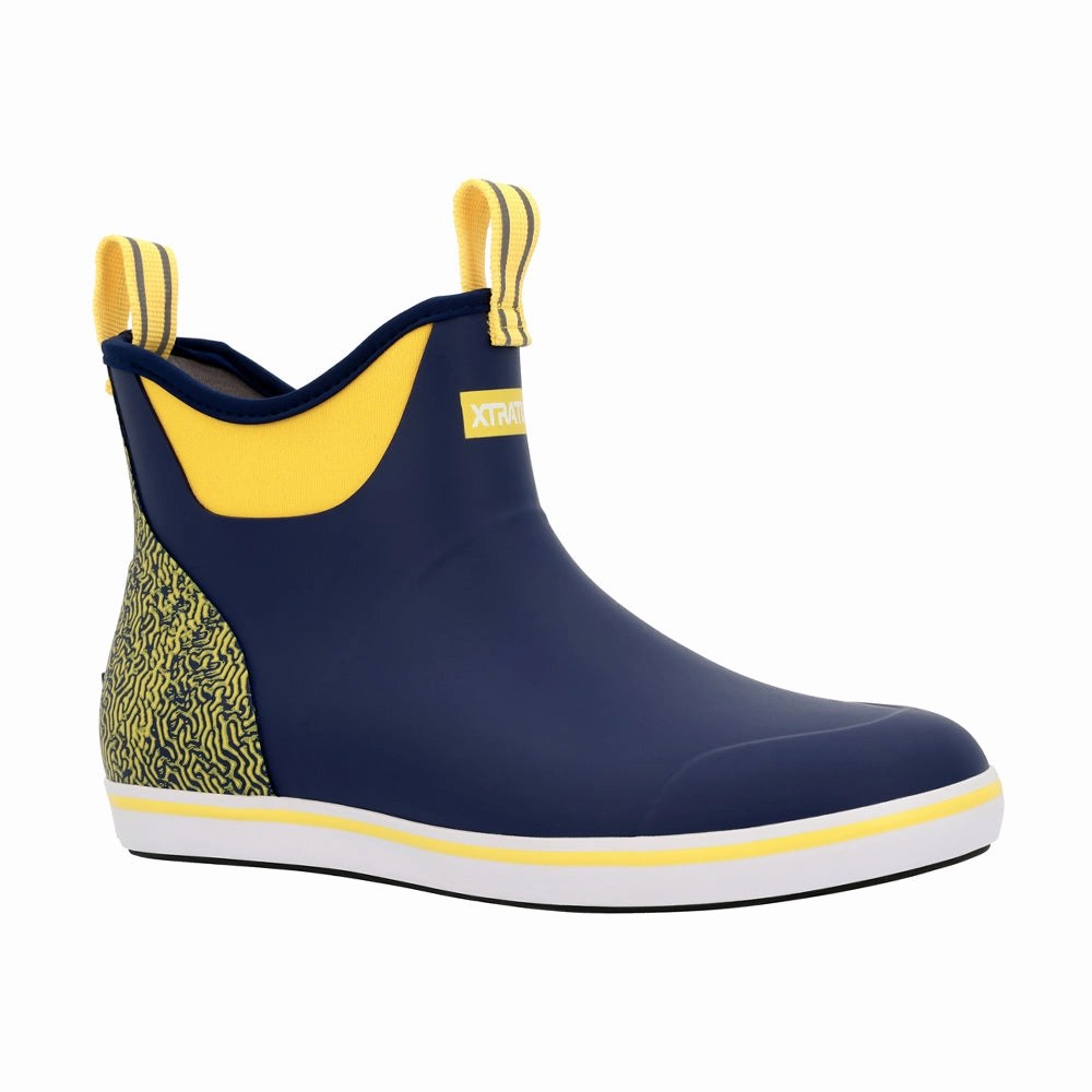 Tailgate Ankle Deck Round Toe Pull On Rain Boots Indoor Boots