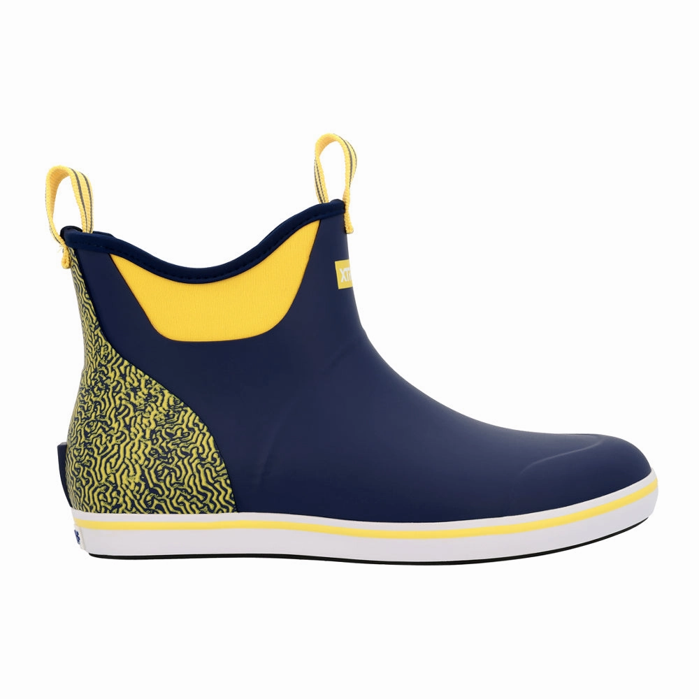 Low Heel Knee High Boots Tailgate Ankle Deck Round Toe Pull On Rain Boots