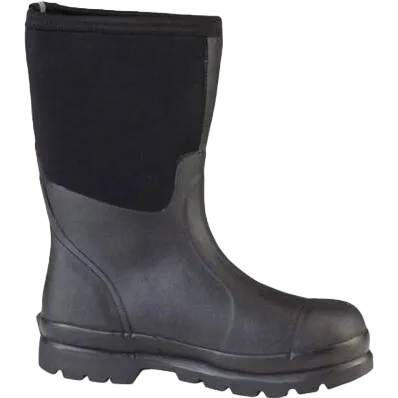 Muck Men's Chore Classic Mid Black Pull On Rubber Boots CHM-000A-BL Best Snowboard Boots