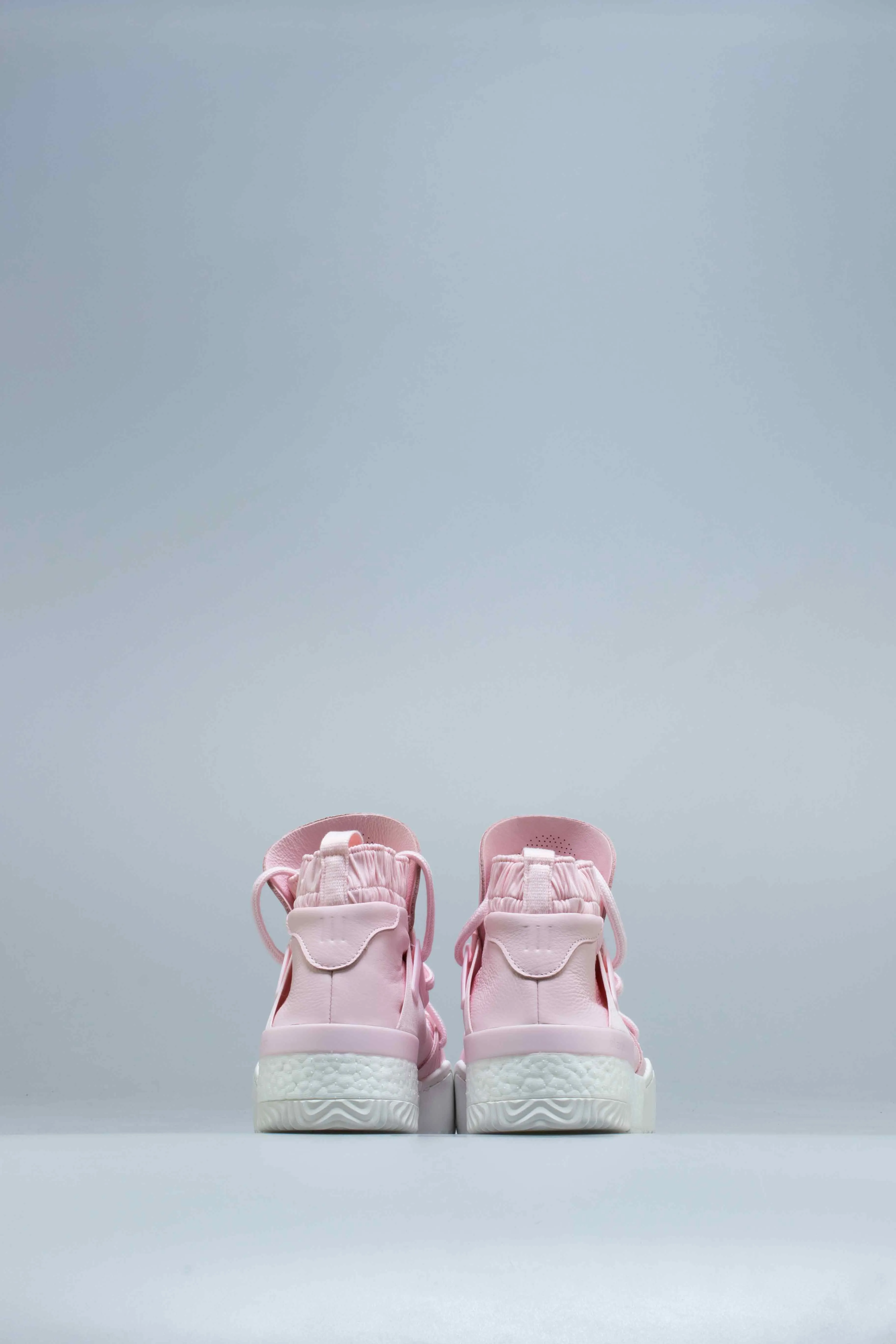 Alexander Wang X adidas Bball Mens Shoes - Pink/White Basketball Shoes With Velcro Straps