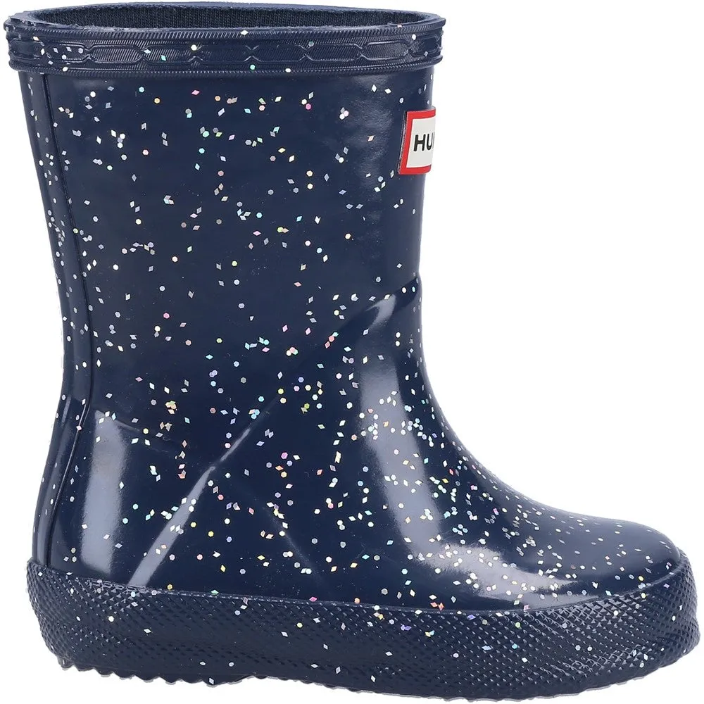 Work Safety Boots Hunter Kids First Classic Giant Glitter Rain Boots